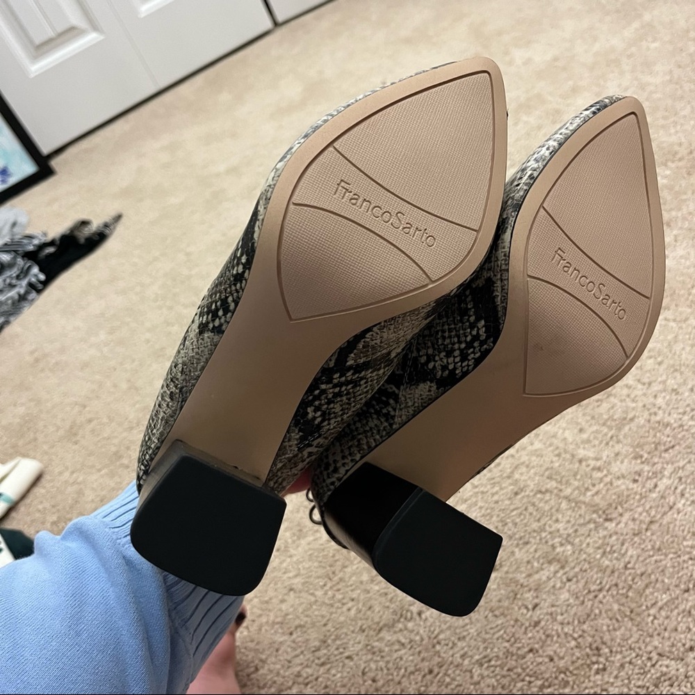 NEW! Franco Sarto Snakeskin Booties - Picture 5 of 7